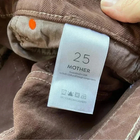 NWT Mother Snacks High Waist Twizzy Skimp French Roast size 25 - Picture 9 of 12